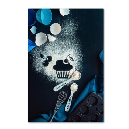 Trademark Fine Art Dina Belenko 'Baking Recipe Cherry Muffin' Canvas Art, 22x32 1X00895-C2232GG